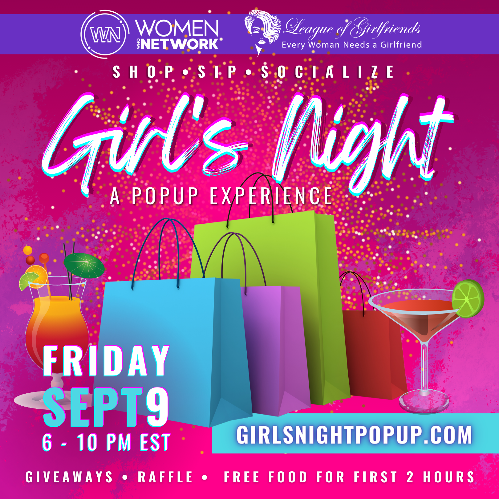 Girl's night Social event with women who network